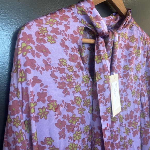 JC Sophie M Liz European NWT Pink and Purple Long Sleeve Sundress with Cowl Neck - Picture 5 of 16